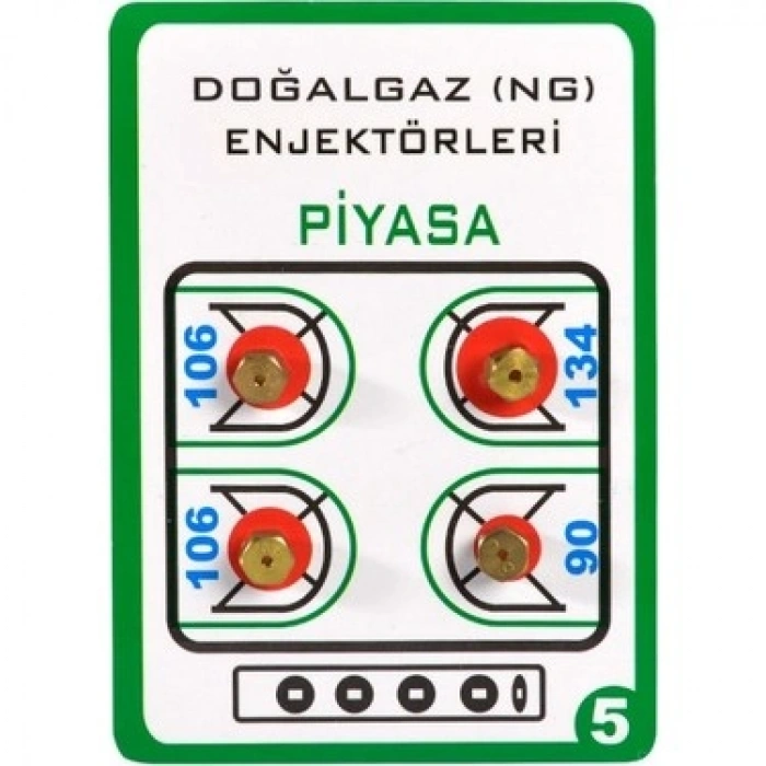 PİYASA DOĞAL GAZ ENJEKTÖR 5 LİK