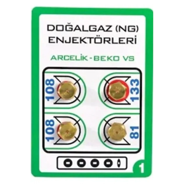 ARÇELİK DOĞAL GAZ ENJEKTÖR 9 LUK