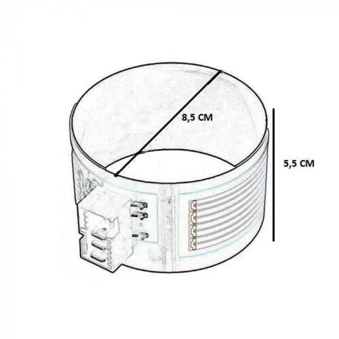 BULAŞIK MAKİNESİ BOSCH ISI POMPASI REZİSTANSI (BÜYÜK) 85*55 mm
