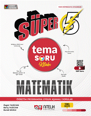 Nitelik Yayınları 5. Sınıf Süper Matematik Tema Soru Kitabı