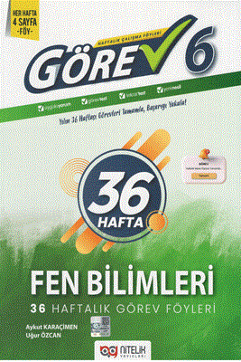 Nitelik 6. Sınıf Görev Fen Bilimleri 36 Haftalık Görev Föyleri Yeni