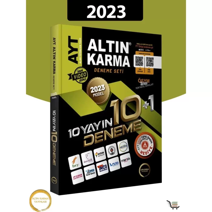 Altın Karma Yayınları AYT 2023 10 Farklı Yayın 10 Farklı Deneme + 2022 Çıkmış Sorular