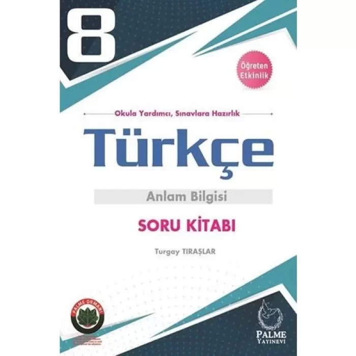 Palme Yayıncılık 8. Sınıf Türkçe Anlam Bilgisi Soru Kitabı
