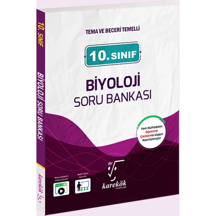 10.Sınıf Biyoloji Soru Bankası Karekök Yayınları