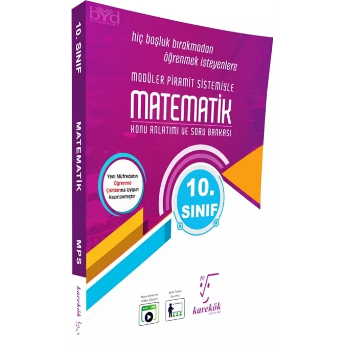 10.Sınıf Matematik MPS Konu Anlatımı ve Soru Çözümü Karekök Yayınları