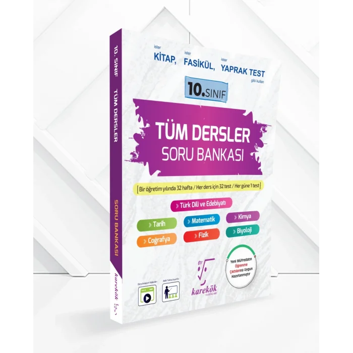 10.sınıf Tüm Dersler Soru Bankası Karekök Yayınları