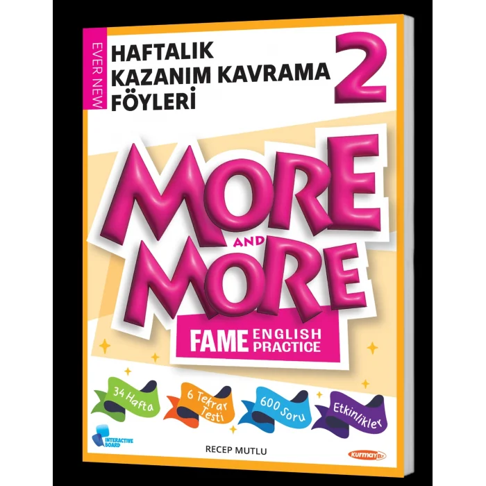 2 More and More Haftalık Kazanım Kavrama Föyleri 40 Föy