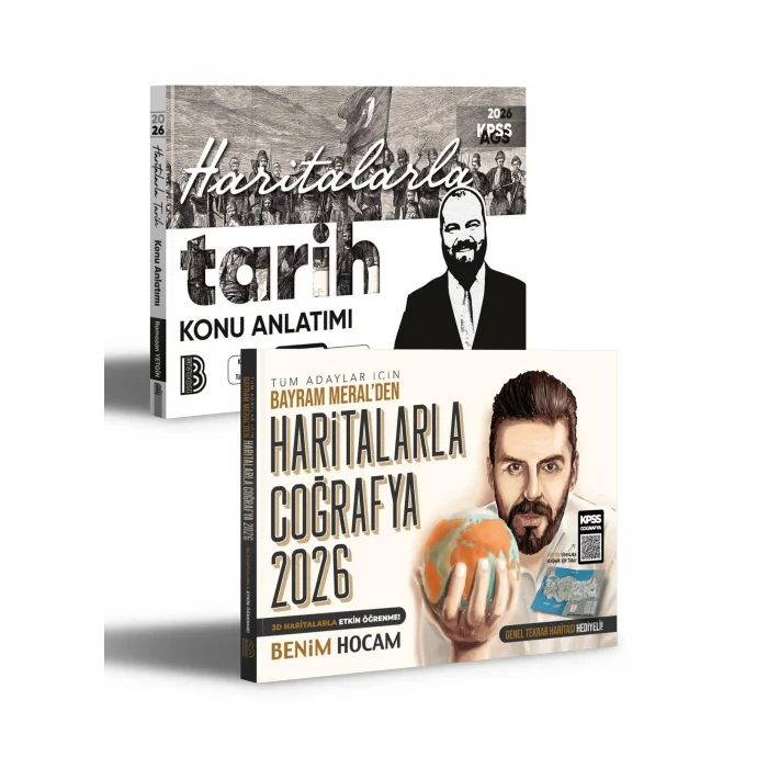 2026 Haritalarla Tarih - Haritalarla Coğrafya Konu Anlatımı Seti Benim Hocam Yayınları