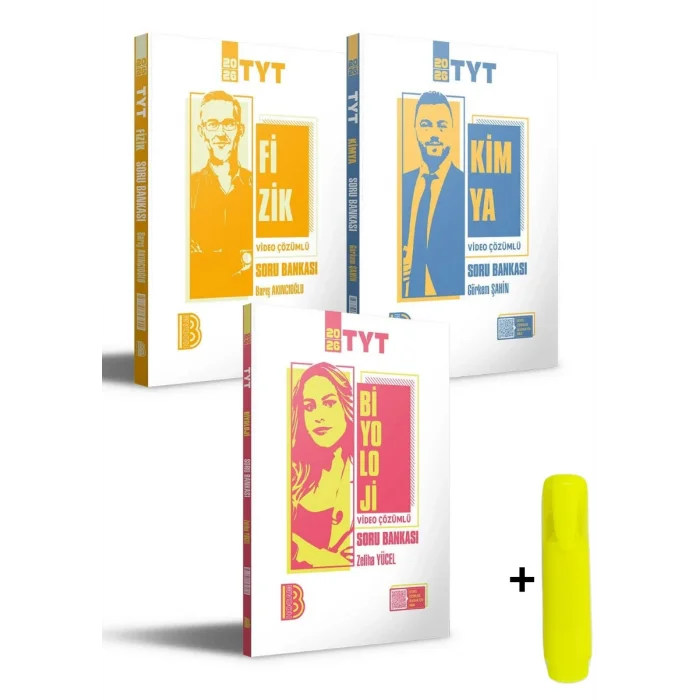 2026 TYT Fizik Kimya Biyoloji Video Çözümlü Soru Bankası Seti Benim Hocam Yayınları