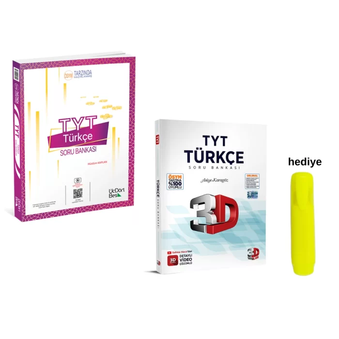 3D ve Üçdörtbeş TYT Türkçe Soru Bankası