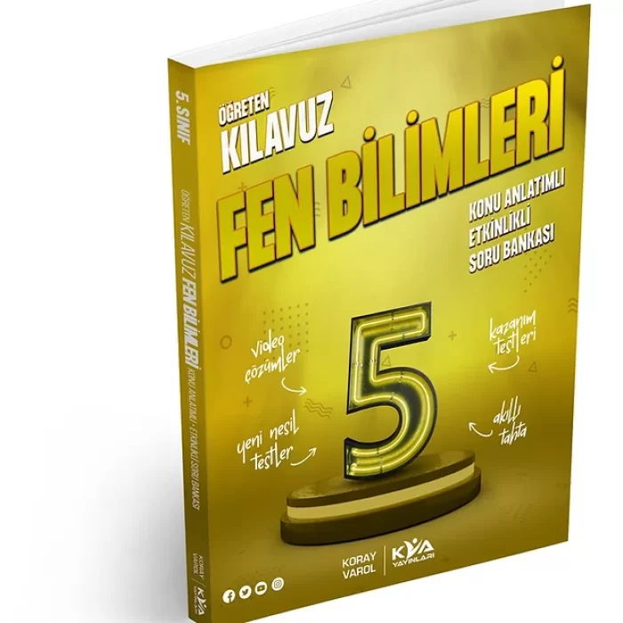 5. Sınıf Öğreten Kılavuz Fen Bilimleri Soru Bankası KVA Yayınları