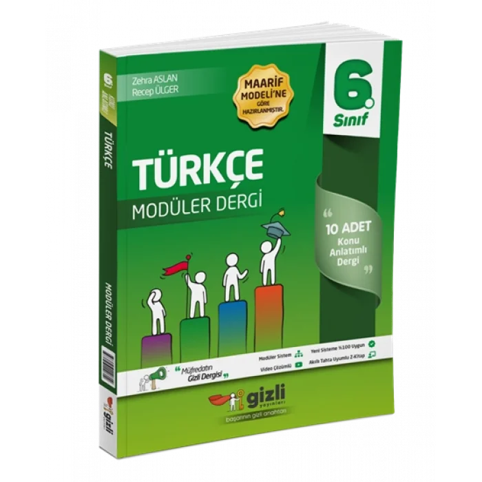 6. Sınıf Türkçe Müfredatın Gizli Dergisi Gizli Yayınları