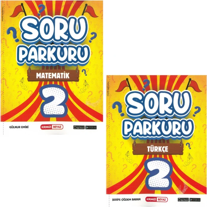 2.Sınıf Yeni Soru Parkuru Matematik Türkçe Kırmızı Beyaz Yayınları