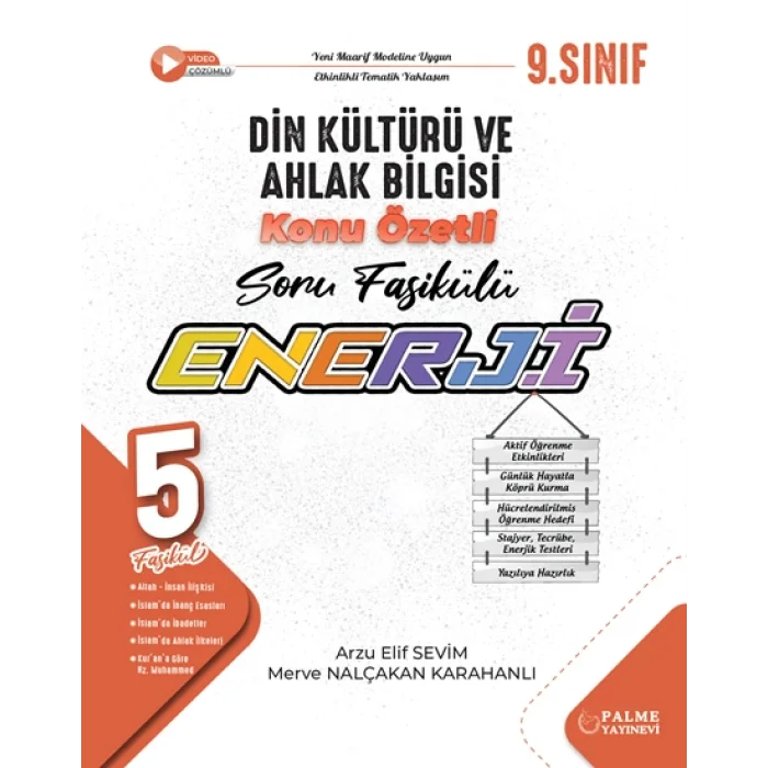 Palme 9 . Sınıf Enerji Din Kültürü Konu Özetli Soru Fasükülleri 5 Fasükül