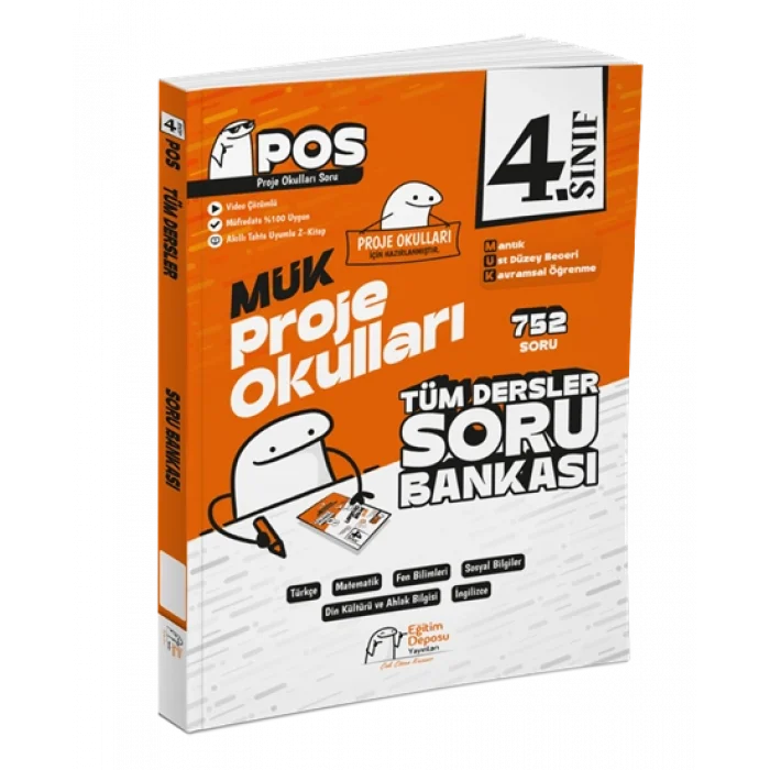4. Sınıf MÜK Proje Okulları Soru Bankası Eğitim Deposu Yayınları