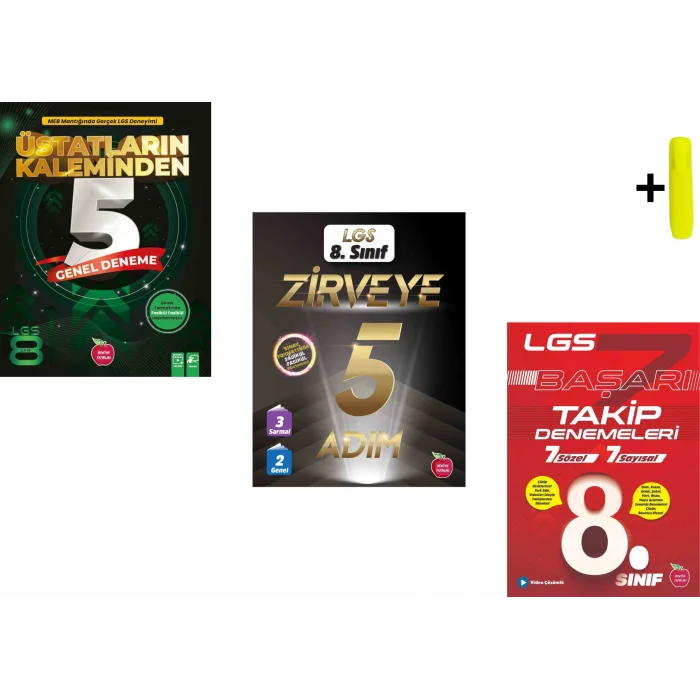 Newton 8.Sınıf LGS Tüm Dersler 3lü Deneme Seti