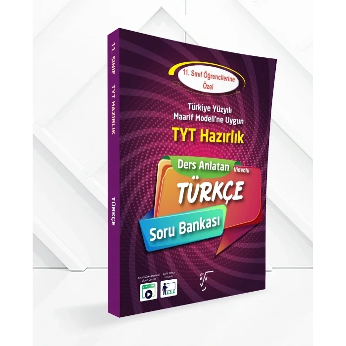 11.Sınıf TYT Hazırlık Ders Anlatan Türkçe Soru Bankası Yeni Maarif Karekök Yayınları