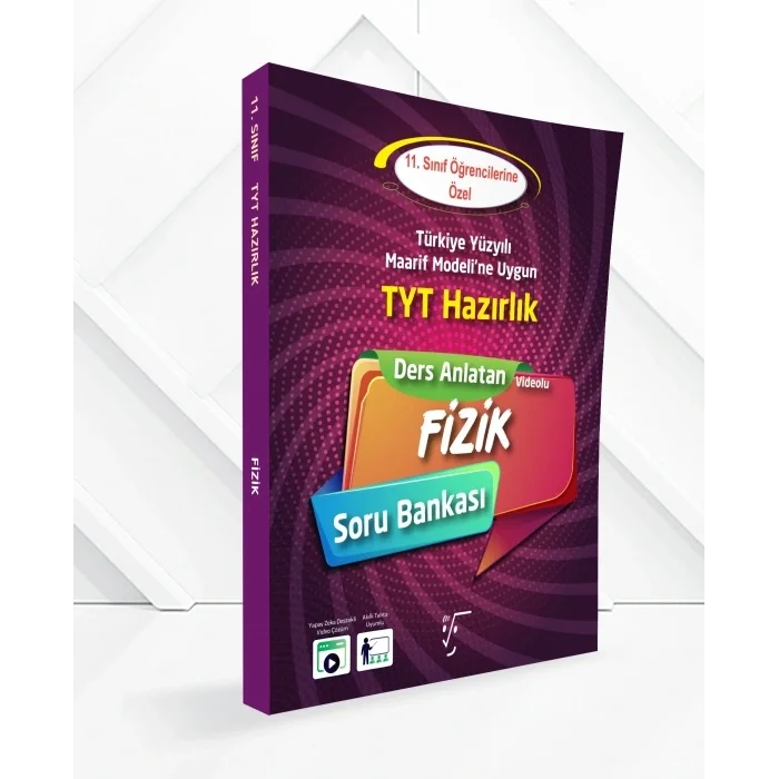 11.Sınıf TYT Hazırlık Ders Anlatan Fizik Soru Bankası Yeni Maarif Karekök Yayınları