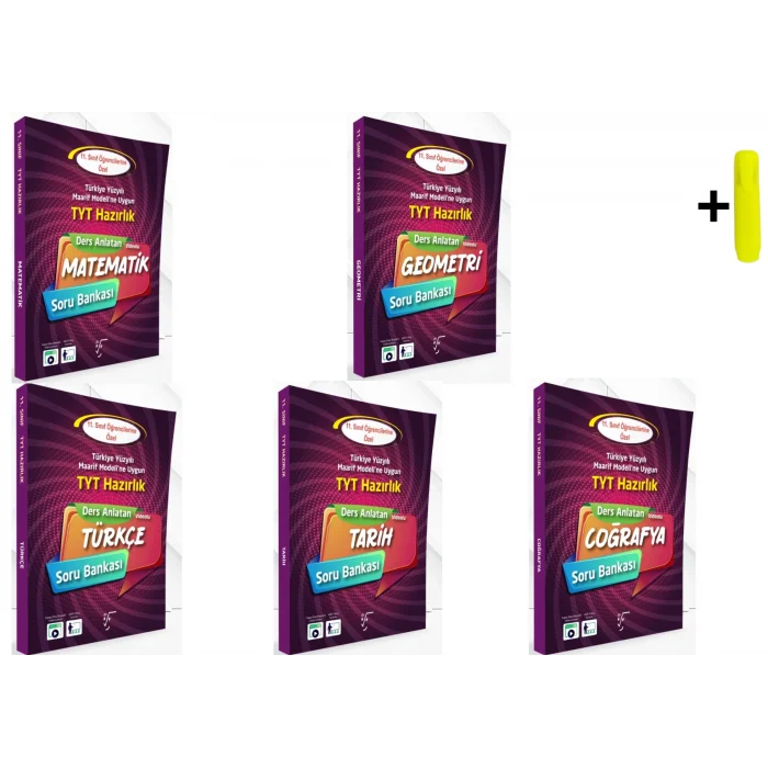 11.Sınıf TYT Hazırlık Eşit Ağırlık Soru Bankası 5 Kitap Yeni Maarif Karekök Yayınları
