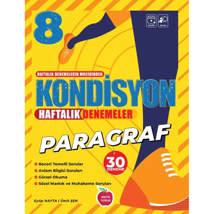 Newton LGS 8. Sınıf Kondisyon Haftalık Paragraf Denemeleri 30 Adet Yeni