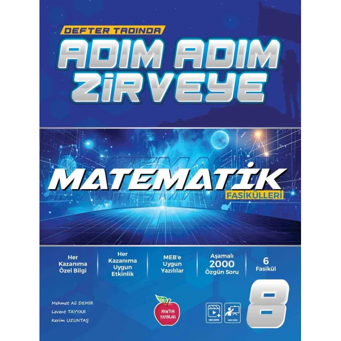 Newton 8.Sınıf Matematik Fasikül Adım Adım Etkinlikli Konu Anlatımlı Soru Bankaları