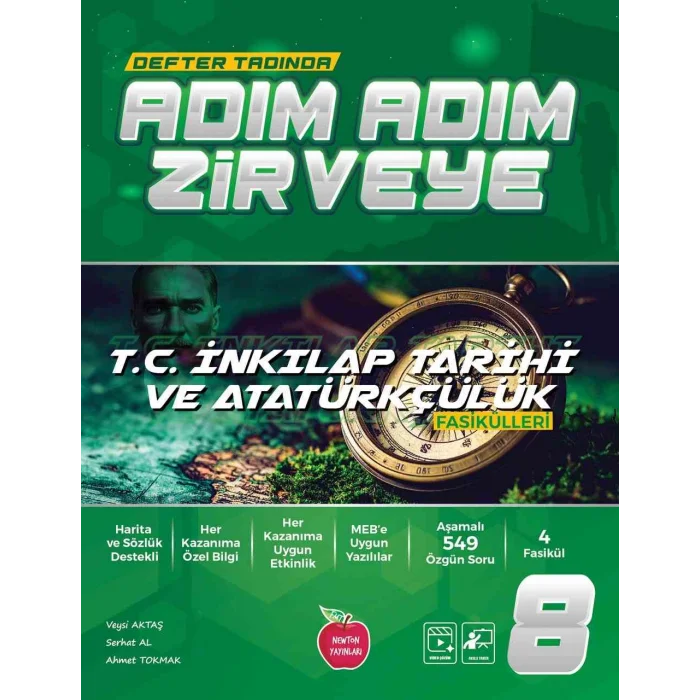 Newton 8.Sınıf İnkılap Tarihi Fasikül Adım Adım Etkinlikli Konu Anlatımlı Soru Bankaları