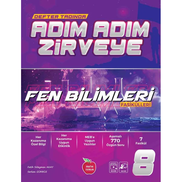 Newton 8.Sınıf Fen Bilimleri Fasikül Adım Adım Etkinlikli Konu Anlatımlı Soru Bankaları