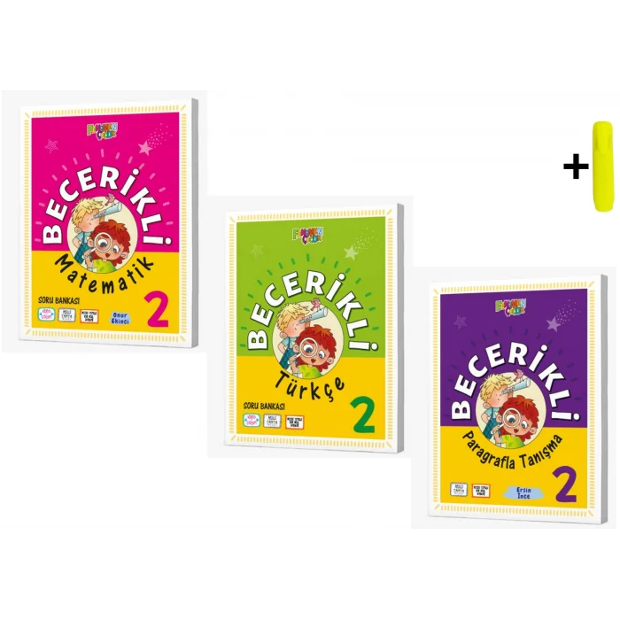 Fenomen Yayınları 2. Sınıf Becerikli Matematik Türkçe Paragraf Soru Bankası Seti