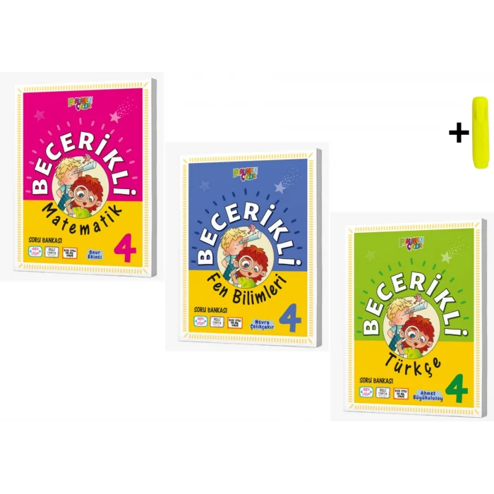 Fenomen Yayınları 4. Sınıf Becerikli Matematik Türkçe Fen Soru Bankası Seti