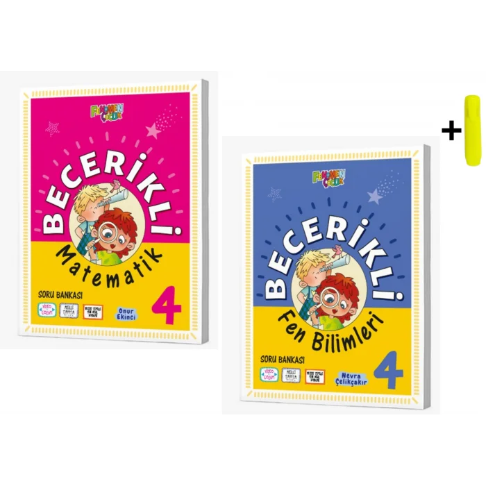 Fenomen Yayınları 4. Sınıf Becerikli Matematik Fen Soru Bankası Seti