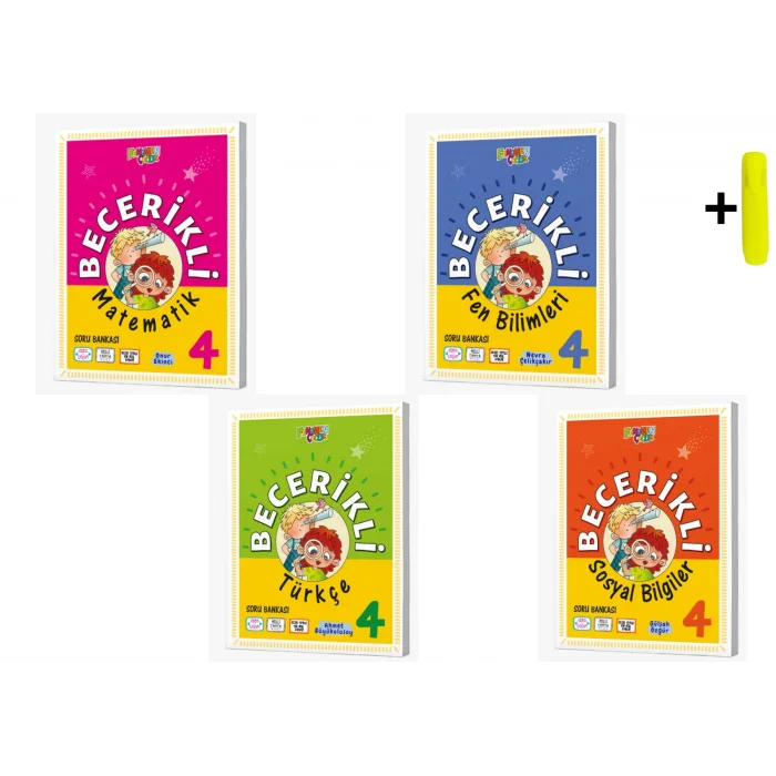 Fenomen Yayınları 4. Sınıf Becerikli Matematik Türkçe Fen Sosyal Soru Bankası Seti
