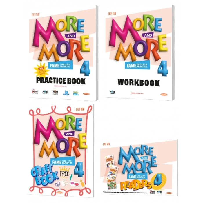 More And More 4.Sınıf English Practice + Work + Craft Book + Readers Eğitim Seti