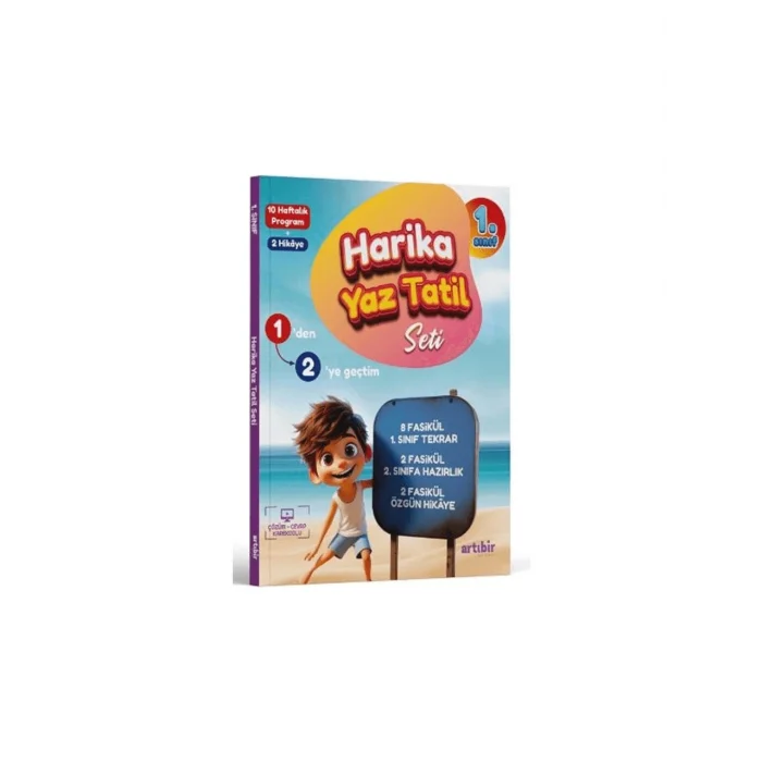 Artıbir Yayınları 1. Sınıf 1den 2e Geçtim Harika Yaz Tatil Seti Yeni Maarif