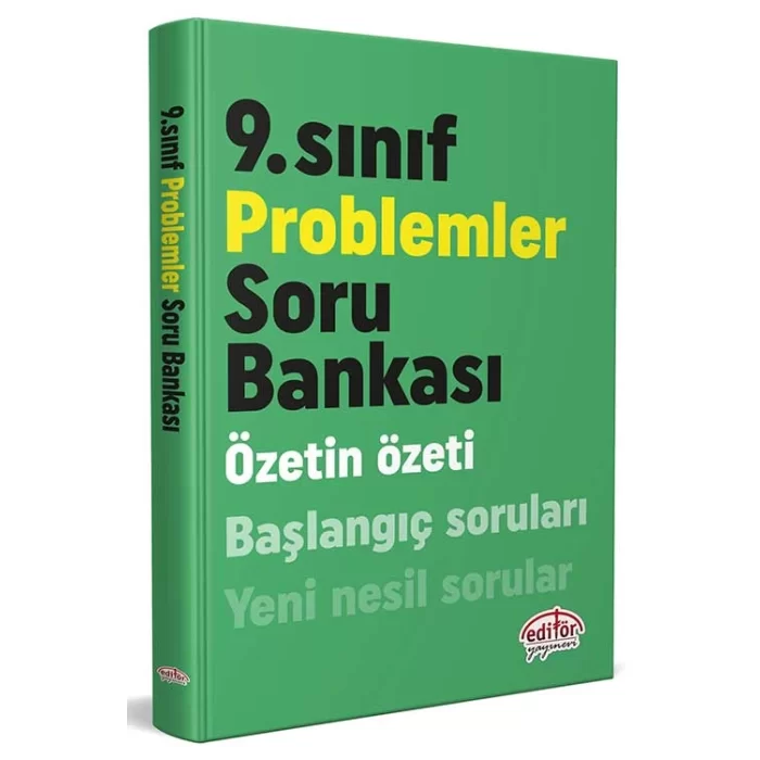 9. Sınıf Özetin Özeti Problemler Soru Bankası Editör Yayınevi