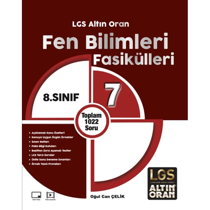 Altın Oran 8.Sınıf Fen Bilimleri Fasikülleri (7 Fasikül)