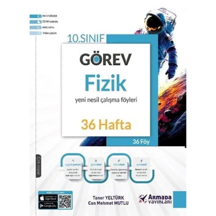 Armada Yayınları 10. Sınıf Görev Fizik Yeni Nesil Çalışma Föyleri 36 Hafta