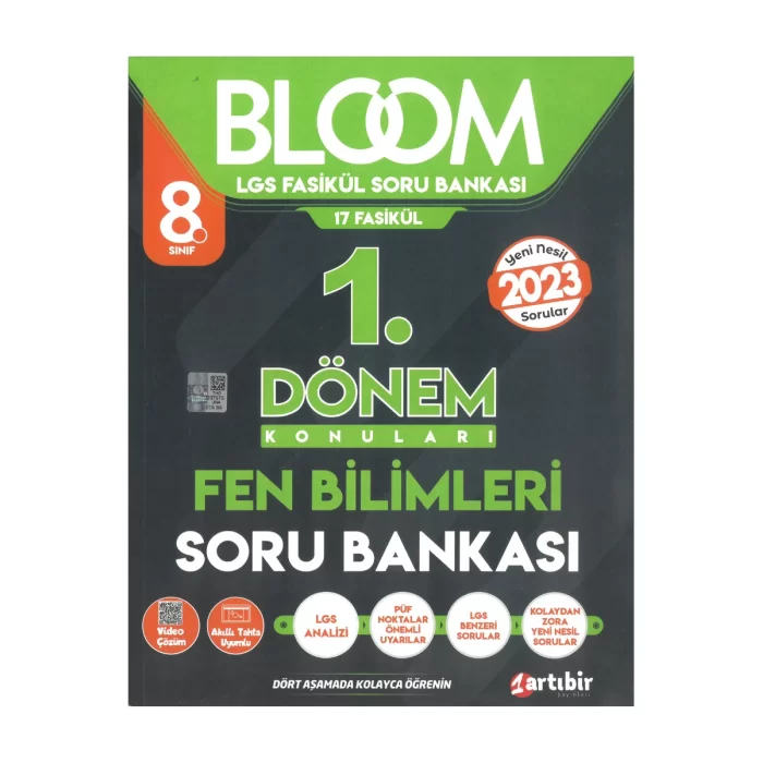 Artıbir LGS 1.Dönem Bloom Fen Bilimleri Soru Bankası Yeni