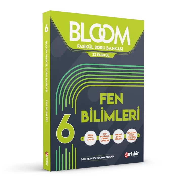 Artıbir Yayıncılık 6.Sınıf Bloom Fen Bilimleri 32 Fasikül Soru Bankası