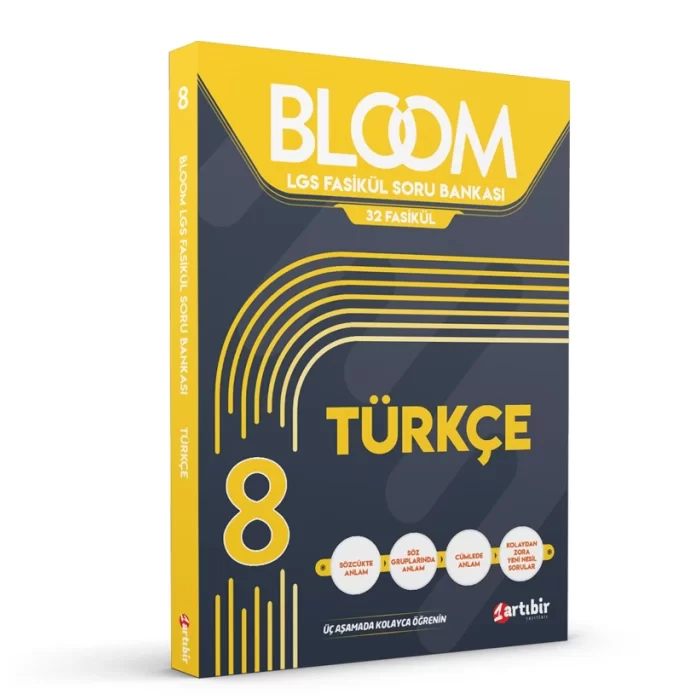 Artıbir Yayıncılık 8.Sınıf LGS Bloom Türkçe 32 Fasikül Soru Bankası