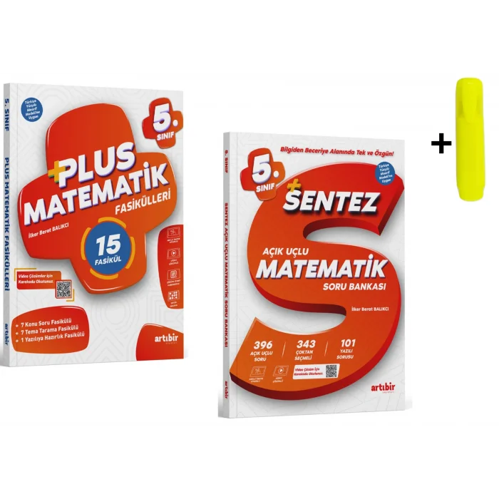 Artıbir Yayınları 5.Sınıf Plus Matematik 15 Fasikül Ve Sentez Soru Bankası