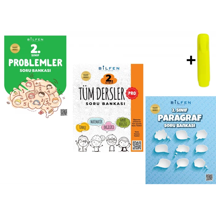 Bilfen 2.Sınıf Pro Tüm Dersler Problem Ve Paragraf Soru Bankası Maarif Modeli Yeni
