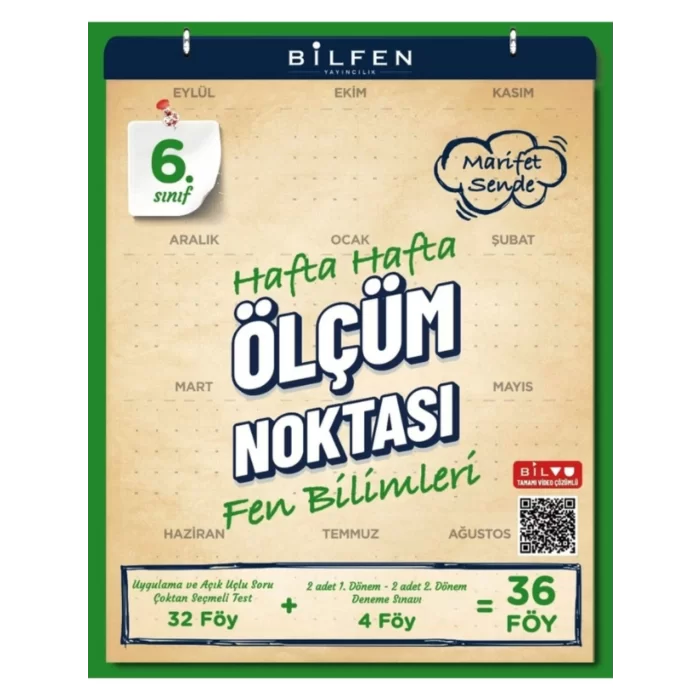 Bilfen Yayıncılık 6. Sınıf Fen Bilimleri Hafta Hafta Ölçüm Noktası Yeni