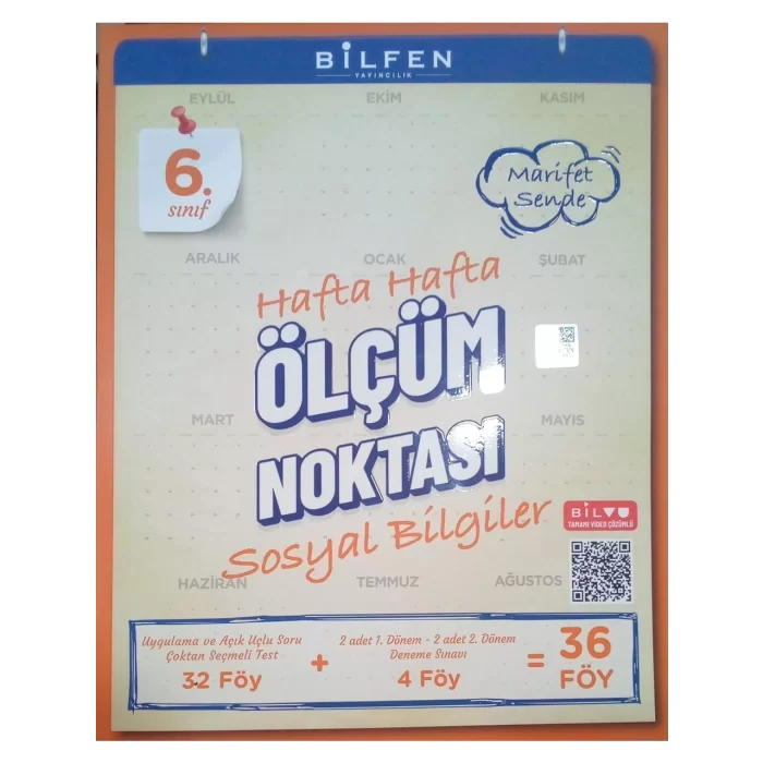 Bilfen Yayıncılık 6. Sınıf Sosyal Bilimler Hafta Hafta Ölçüm Noktası Yeni