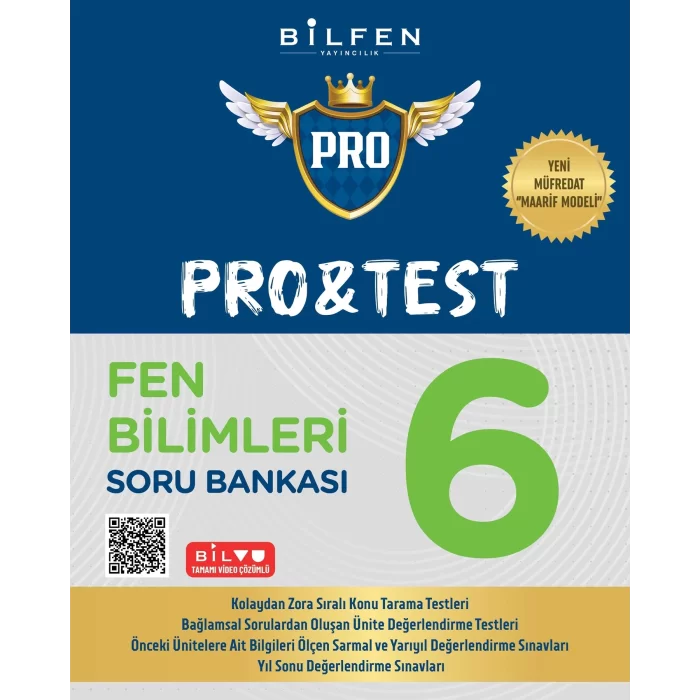 Bilfen Yayıncılık 6.Sınıf Pro&Test Fen Bilimleri Soru Bankası Yeni