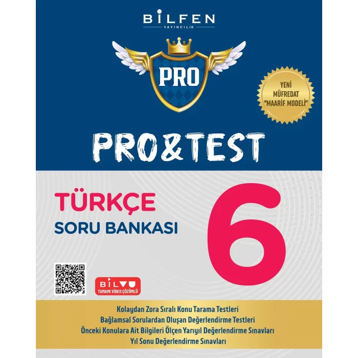 Bilfen Yayıncılık 6.Sınıf Pro&Test Türkçe Soru Bankası Yeni Ürün