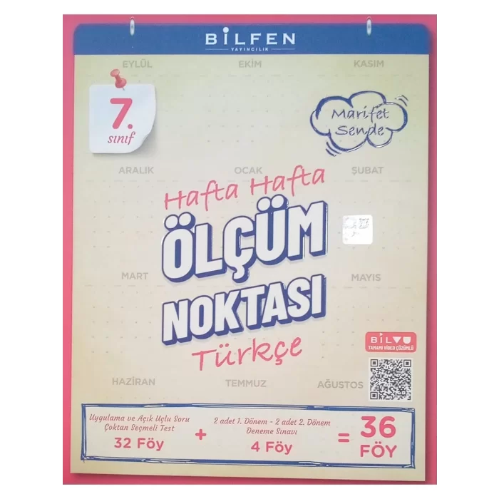 Bilfen Yayıncılık 7. Sınıf Türkçe Hafta Hafta Ölçüm Noktası Yeni