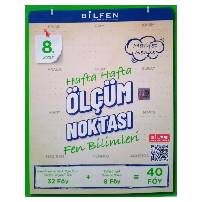 Bilfen Yayıncılık 8. Sınıf Fen Bilimleri Hafta Hafta Ölçüm Noktası Yeni