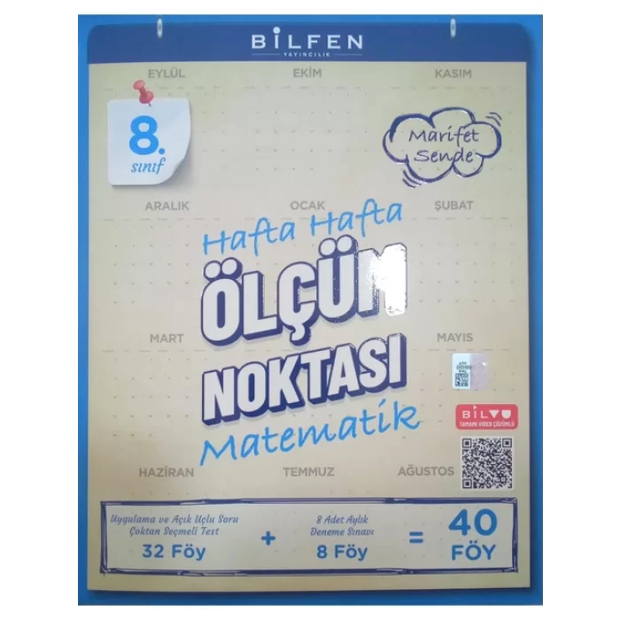 Bilfen Yayıncılık 8. Sınıf Matematik Hafta Hafta Ölçüm Noktası Yeni