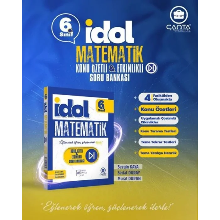 Çanta 6. Sınıf İdol Matematik Konu Özetli Etkinlikli Soru Bankası 4 Fasikül