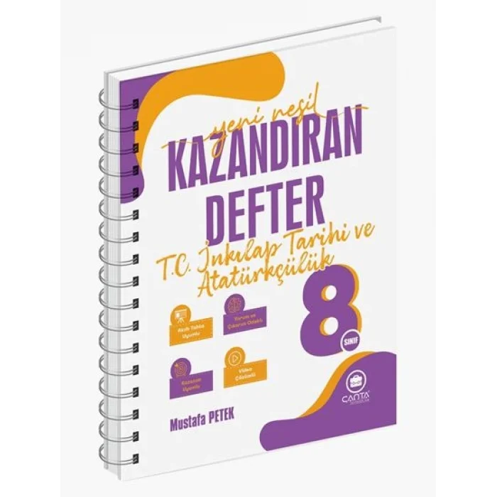 Çanta 8.Sınıf T.C. İnkılap Tarihi ve Atatürkçülük Yeni Nesil Kazandıran Defter Yeni